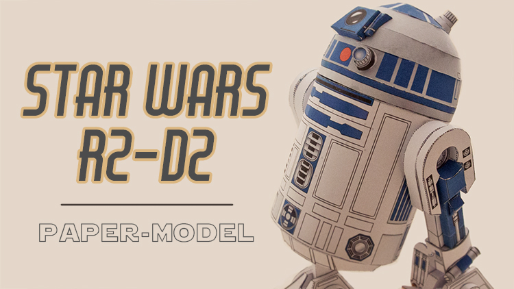 R2-D2 paper model (star wars)