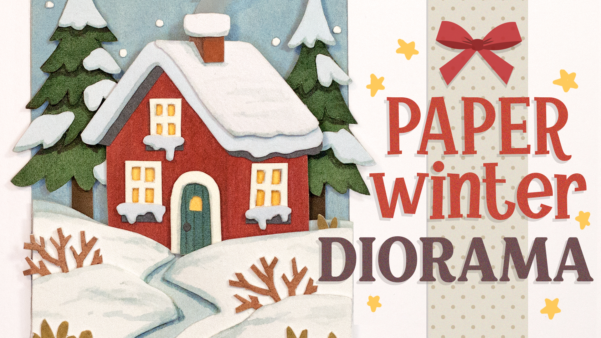 Winter Paper Diorama